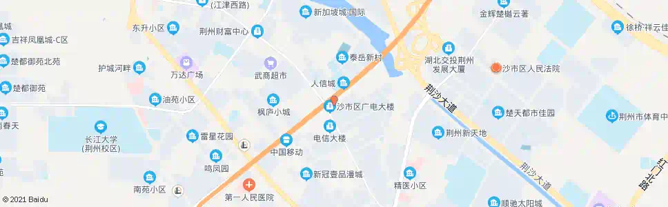 荆州市电视台_公交站地图_荆州公交_妙搜公交查询2025