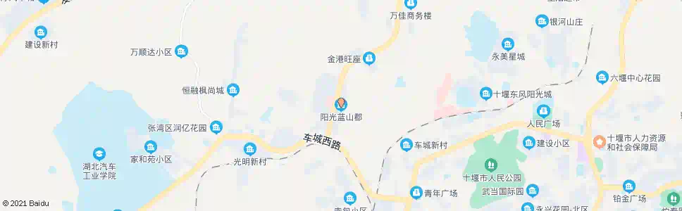 十堰阳光蓝山郡_公交站地图_十堰公交_妙搜公交查询2025