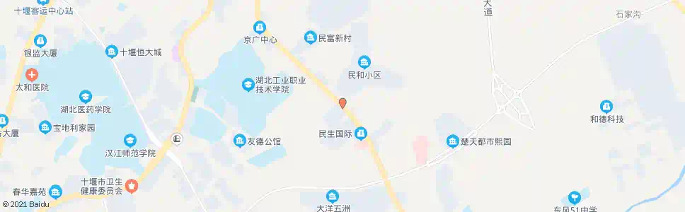 十堰民和新村_公交站地图_十堰公交_妙搜公交查询2025