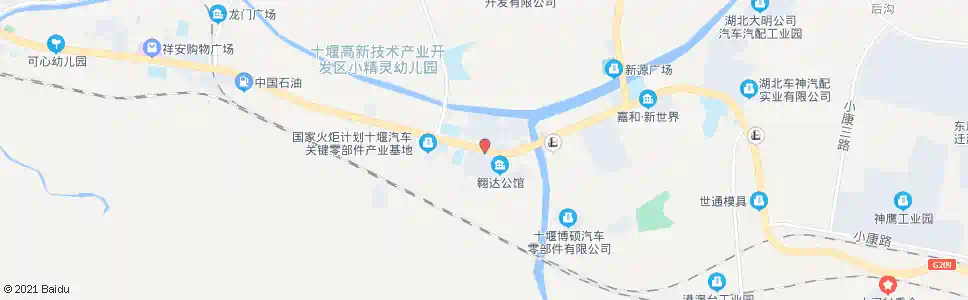 十堰铁二处_公交站地图_十堰公交_妙搜公交查询2025