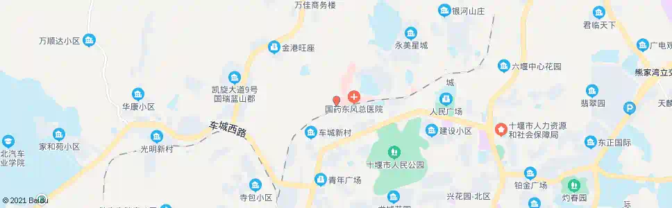 十堰东风总医院住院部_公交站地图_十堰公交_妙搜公交查询2025