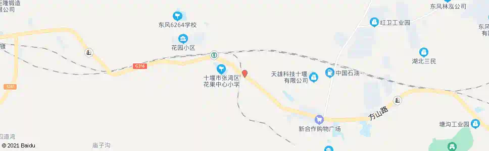 十堰三公司二处_公交站地图_十堰公交_妙搜公交查询2025