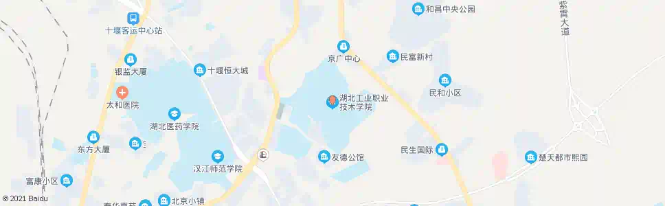 十堰十堰职业技术学院_公交站地图_十堰公交_妙搜公交查询2025