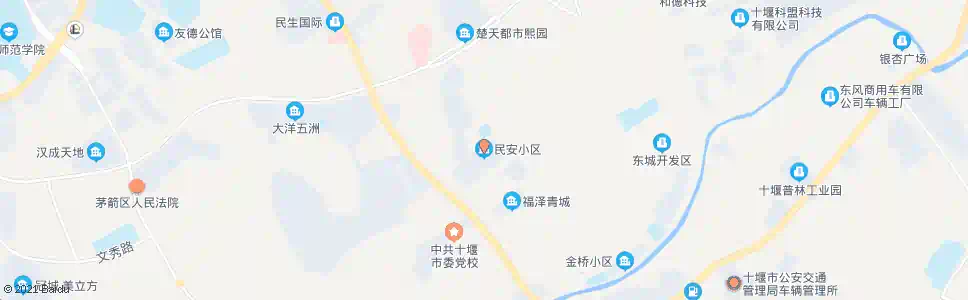 十堰民安新村_公交站地图_十堰公交_妙搜公交查询2025