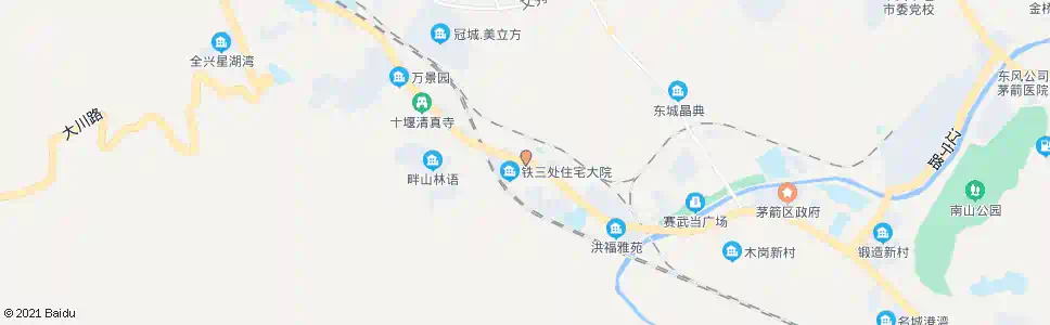 十堰铁三处_公交站地图_十堰公交_妙搜公交查询2025