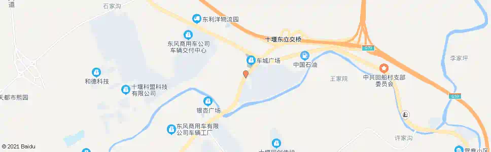 十堰万向通达工业园_公交站地图_十堰公交_妙搜公交查询2025