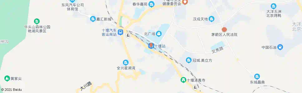 十堰火车站(广场)_公交站地图_十堰公交_妙搜公交查询2025