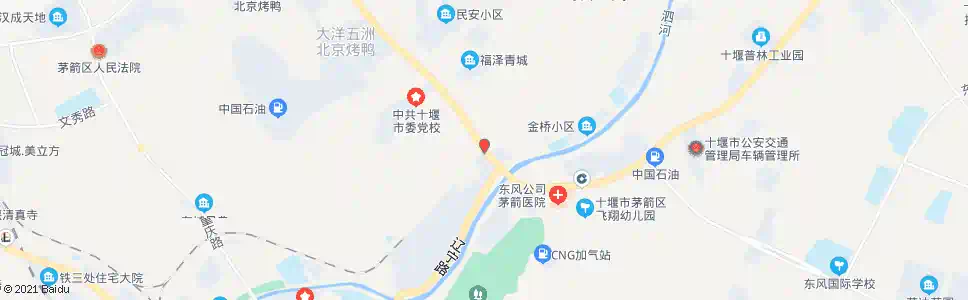 十堰东汽车桥厂桥头_公交站地图_十堰公交_妙搜公交查询2025
