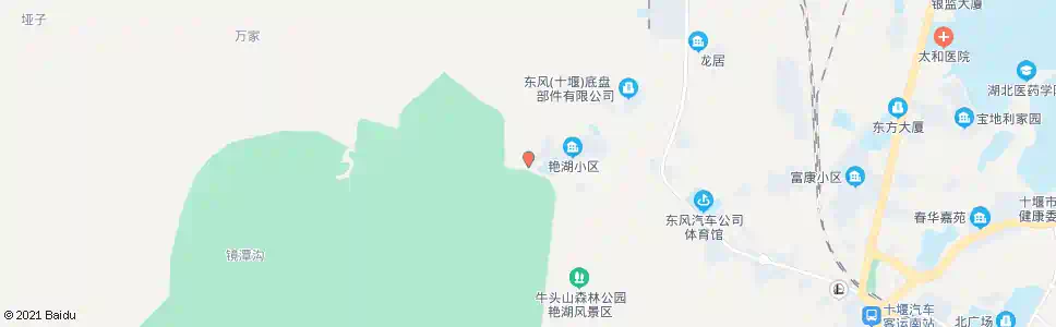 十堰艳湖公园_公交站地图_十堰公交_妙搜公交查询2025