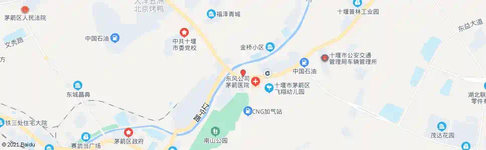 十堰东汽车桥厂小区_公交站地图_十堰公交_妙搜公交查询2025