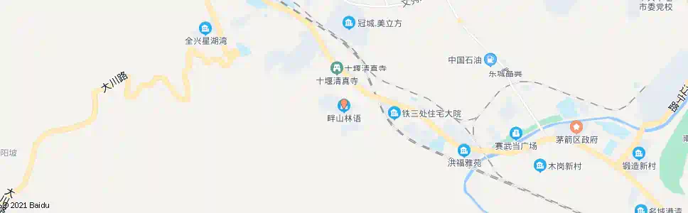 十堰畔山林语_公交站地图_十堰公交_妙搜公交查询2025