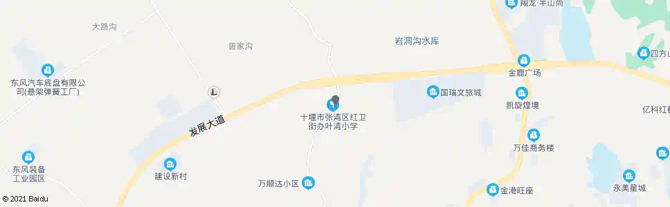 十堰叶湾小学_公交站地图_十堰公交_妙搜公交查询2025