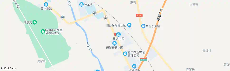 随州星炬小区_公交站地图_随州公交_妙搜公交查询2025