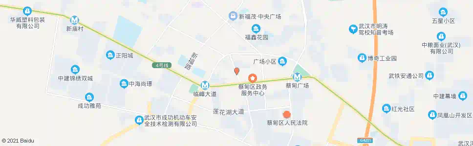 武汉蔡姚路司法局_公交站地图_武汉公交_妙搜公交查询2025