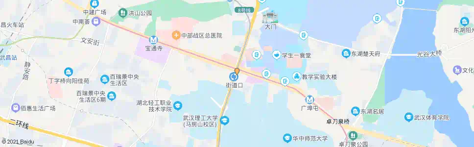 武汉武珞路地铁街道口站_公交站地图_武汉公交_妙搜公交查询2025