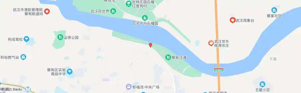武汉蔡江路汉阳码头_公交站地图_武汉公交_妙搜公交查询2025