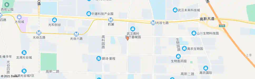 武汉高科园二路神墩一路_公交站地图_武汉公交_妙搜公交查询2025