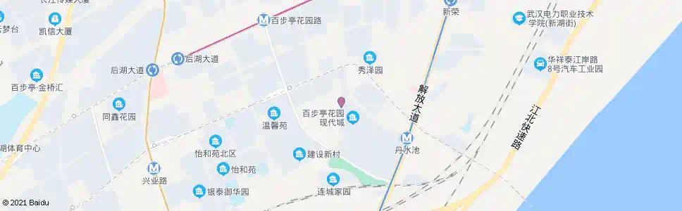 武汉百花路百步亭路_公交站地图_武汉公交_妙搜公交查询2025