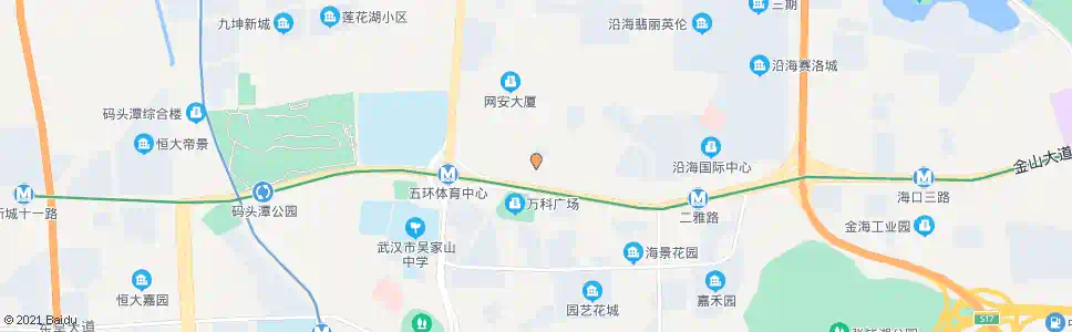 武汉三店中路金山大道口_公交站地图_武汉公交_妙搜公交查询2025