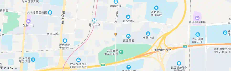 武汉光谷一路黄龙山北路_公交站地图_武汉公交_妙搜公交查询2025