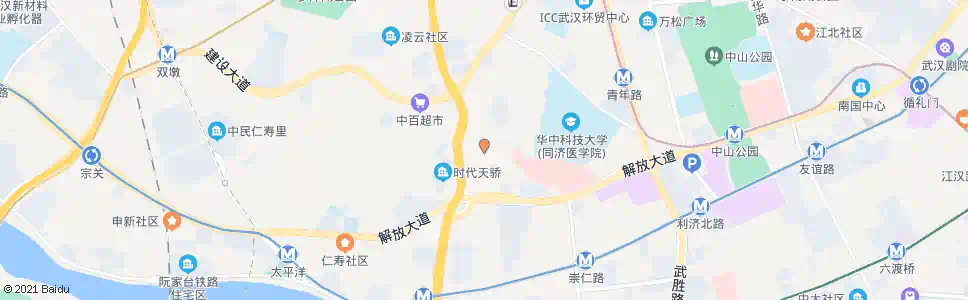 武汉宝丰二路宝丰宾馆_公交站地图_武汉公交_妙搜公交查询2025