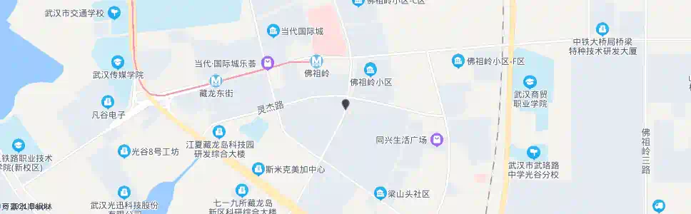 武汉光谷一路梁山头社区_公交站地图_武汉公交_妙搜公交查询2025