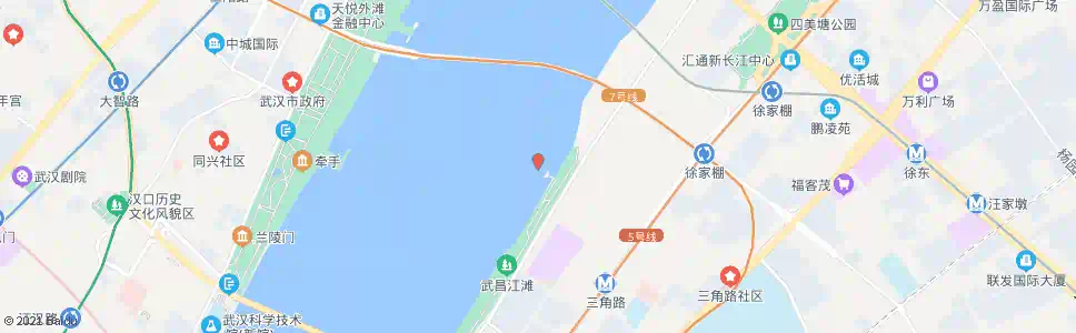 武汉临江大道月亮湾码头_公交站地图_武汉公交_妙搜公交查询2025