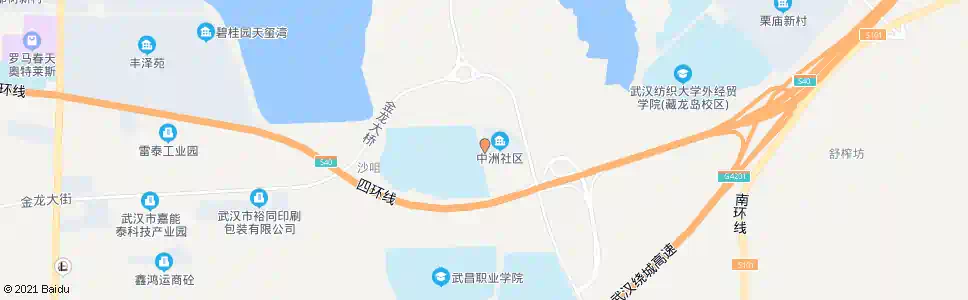 武汉中洲路中洲村_公交站地图_武汉公交_妙搜公交查询2025