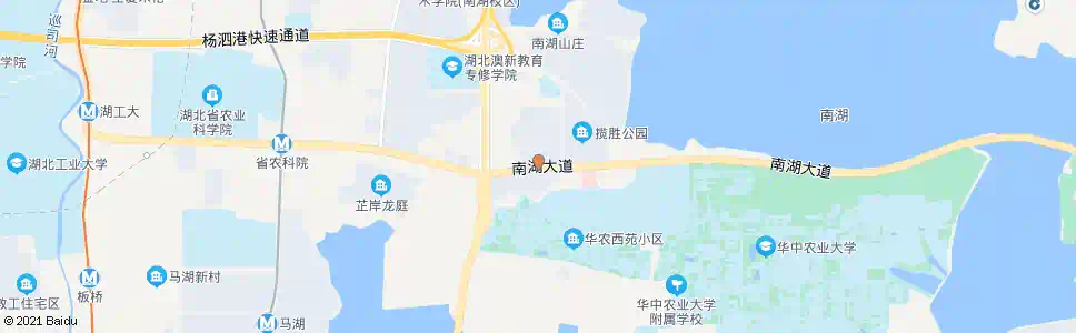 武汉南湖大道澜花语岸_公交站地图_武汉公交_妙搜公交查询2025