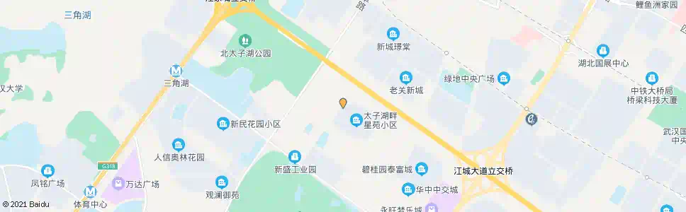 武汉蔷薇路江堤乡新村_公交站地图_武汉公交_妙搜公交查询2025