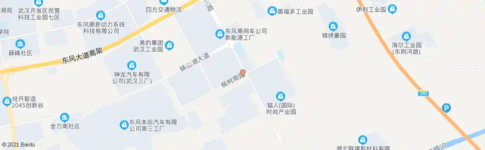 武汉珠山湖大道枫树三路_公交站地图_武汉公交_妙搜公交查询2025