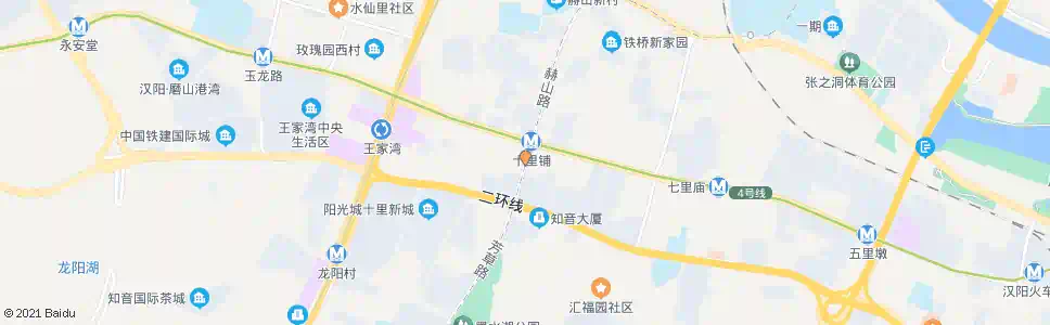 武汉赫山路十里铺_公交站地图_武汉公交_妙搜公交查询2025