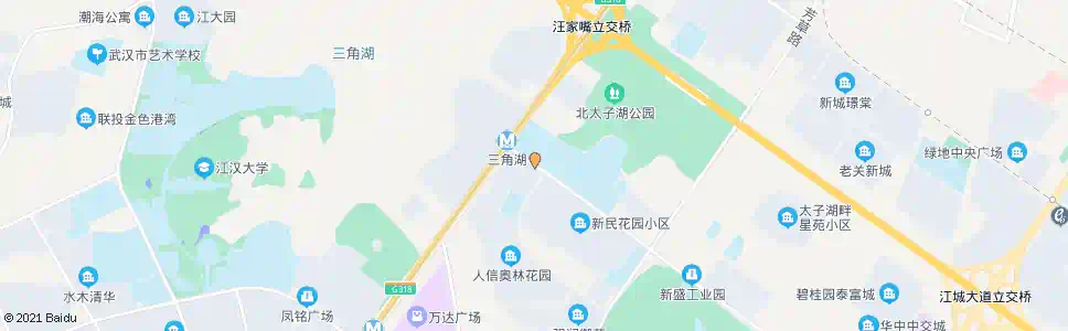武汉太子湖北路新民路_公交站地图_武汉公交_妙搜公交查询2025