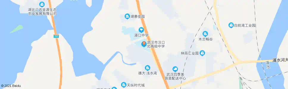 武汉新十公路汉口北高级中学_公交站地图_武汉公交_妙搜公交查询2025