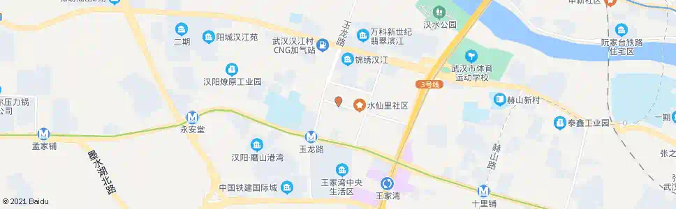 武汉玫瑰街玉龙路_公交站地图_武汉公交_妙搜公交查询2025