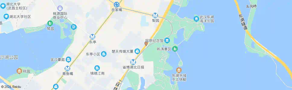 武汉东湖路湖北日报_公交站地图_武汉公交_妙搜公交查询2025