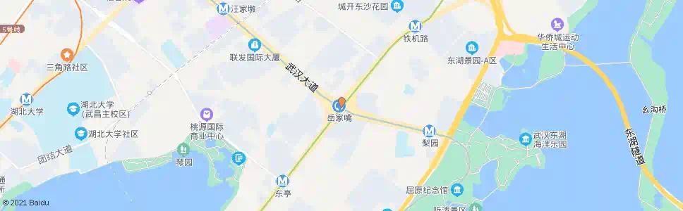 武汉徐东大街岳家嘴地铁站_公交站地图_武汉公交_妙搜公交查询2025