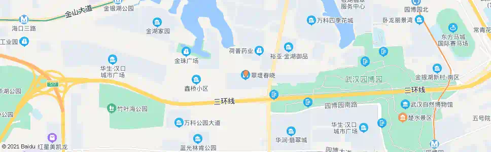 武汉金银湖路翠堤春晓(新)_公交站地图_武汉公交_妙搜公交查询2025