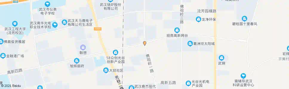 武汉佛祖岭一路武网中心_公交站地图_武汉公交_妙搜公交查询2025