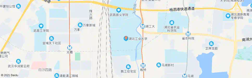 武汉南李路湖北工业大学_公交站地图_武汉公交_妙搜公交查询2025