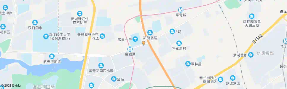 武汉金银潭大道姑李路_公交站地图_武汉公交_妙搜公交查询2025