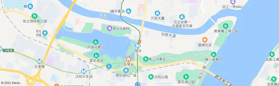 武汉鹦鹉大道地铁古琴台站_公交站地图_武汉公交_妙搜公交查询2025
