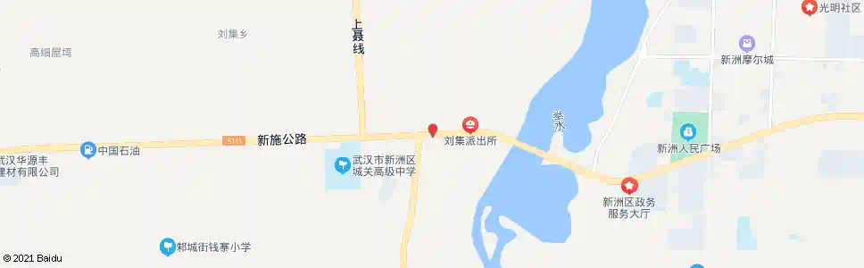 武汉新施路刘集_公交站地图_武汉公交_妙搜公交查询2025