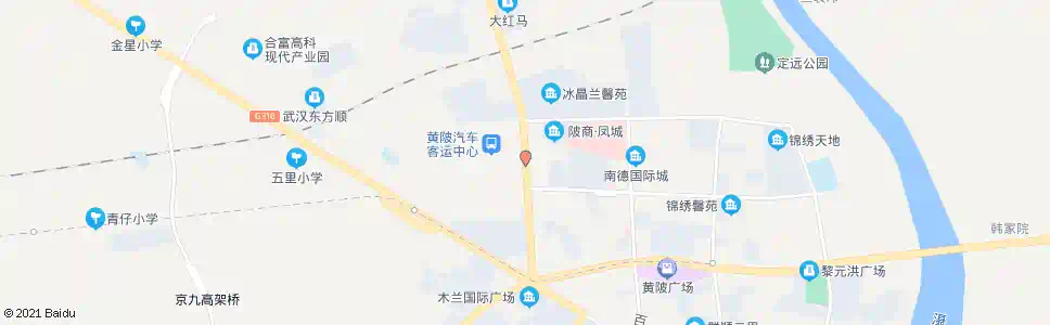 武汉木兰大街黄陂客运中心_公交站地图_武汉公交_妙搜公交查询2025
