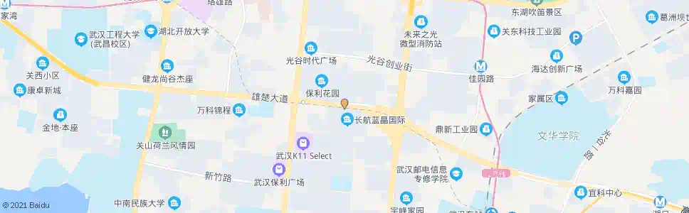 武汉高新大道BRT关山大道站_公交站地图_武汉公交_妙搜公交查询2025