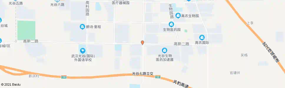 武汉高新二路光谷七路_公交站地图_武汉公交_妙搜公交查询2025