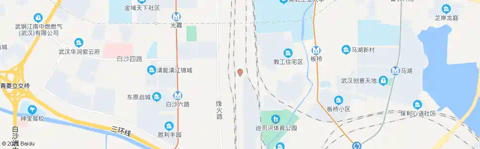 武汉平江东路南占塯_公交站地图_武汉公交_妙搜公交查询2025