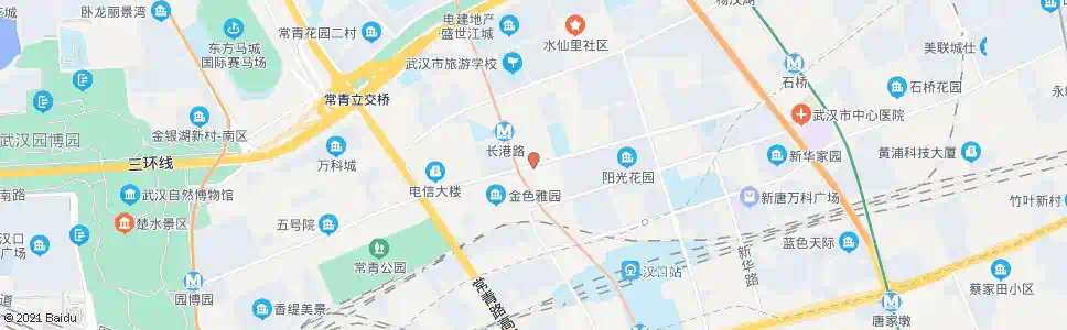 武汉常青三路地铁长港路站_公交站地图_武汉公交_妙搜公交查询2025