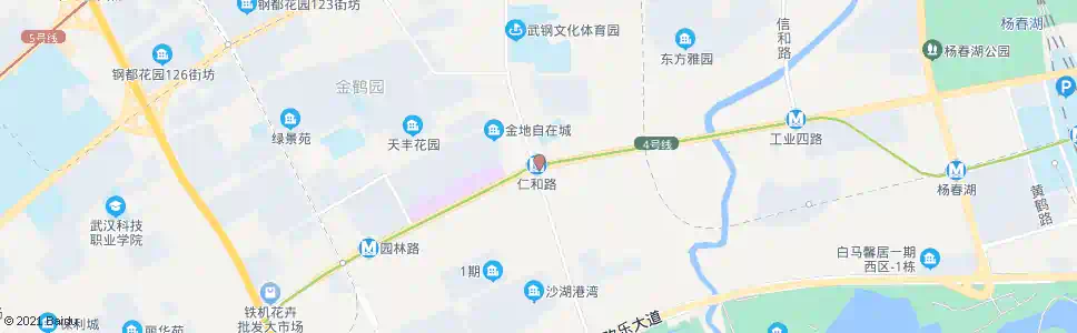 武汉仁何路团结大道_公交站地图_武汉公交_妙搜公交查询2025