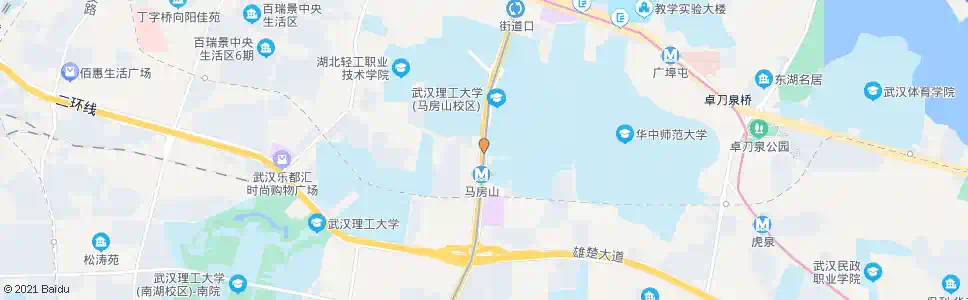 武汉珞狮路马房山_公交站地图_武汉公交_妙搜公交查询2025